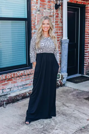 Madilyn Leopard Maxi Dress