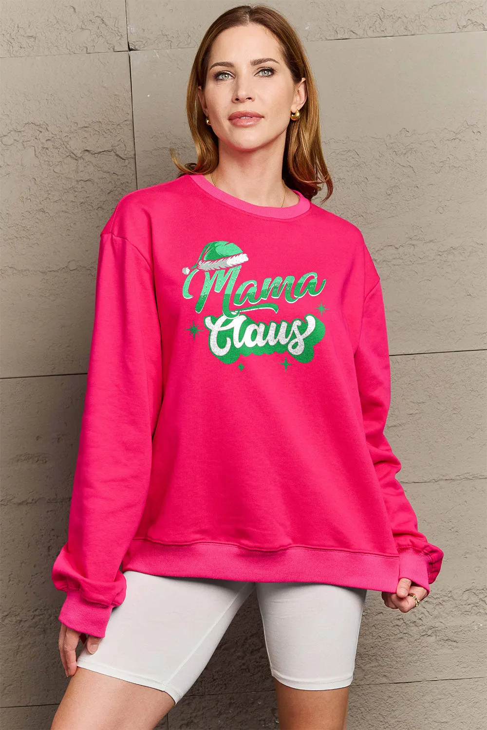 MAMA CLAUS Round Neck Sweatshirt