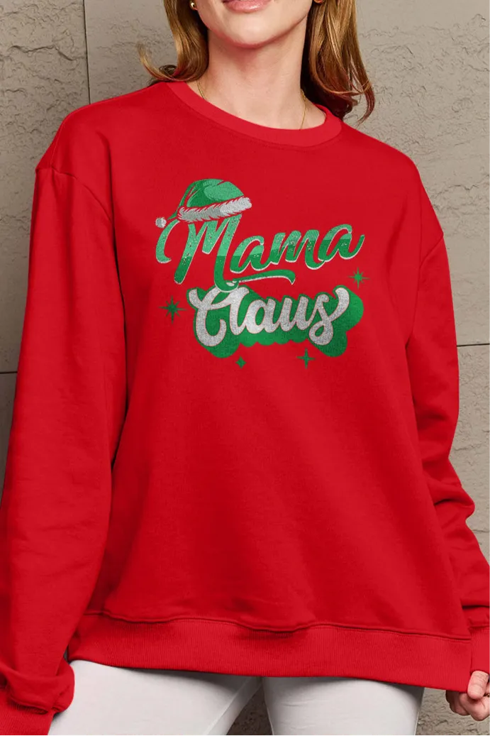 MAMA CLAUS Round Neck Sweatshirt