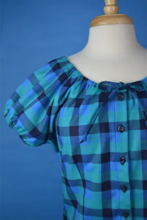 Mary Blouse - Flannel Blue