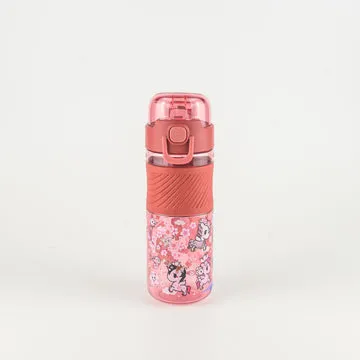 MCK TKDK Water Bottle (600ml),2 Lids, Cherry Blossom-2 Colors