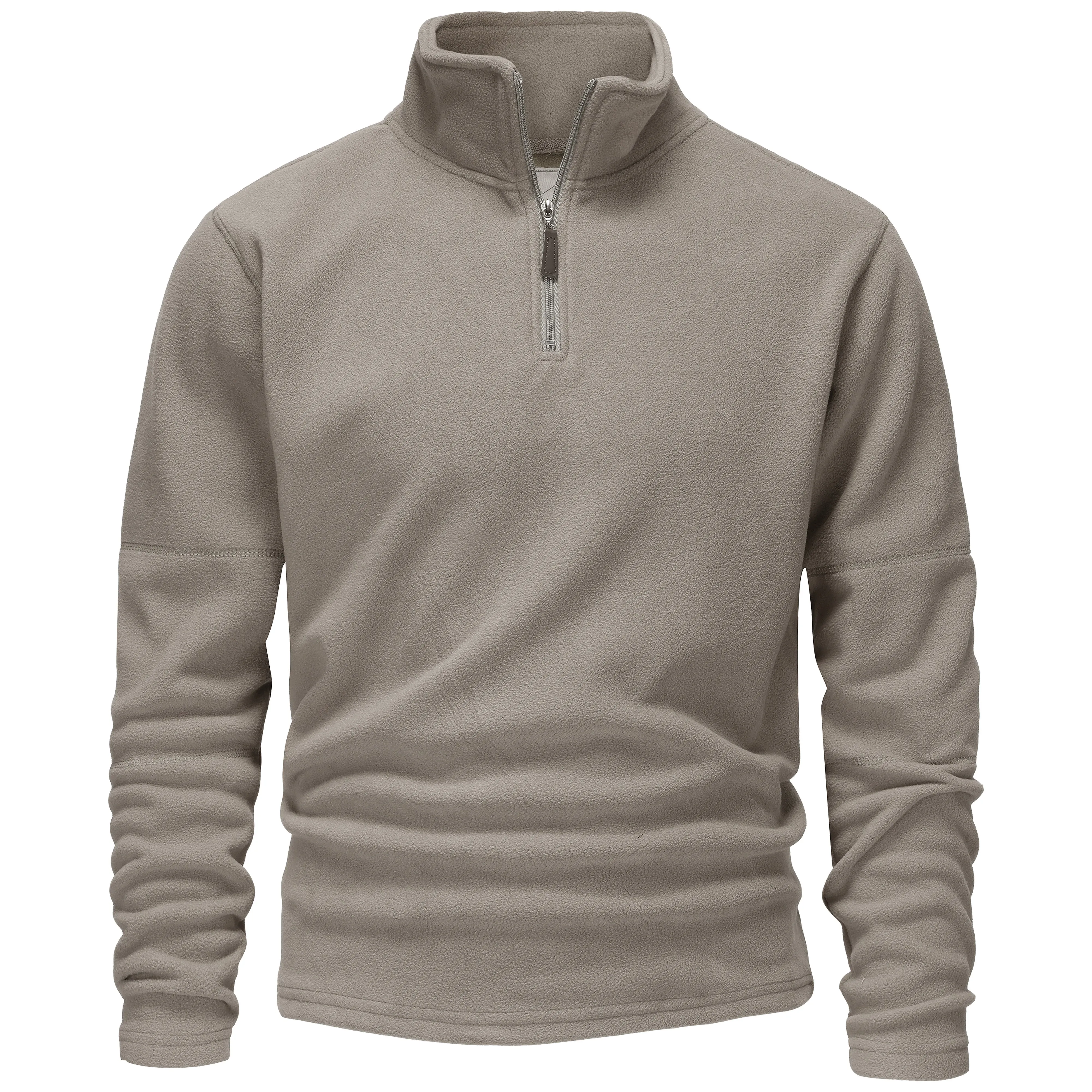 Mens 1/4 Zip Fleece Jumper - Black