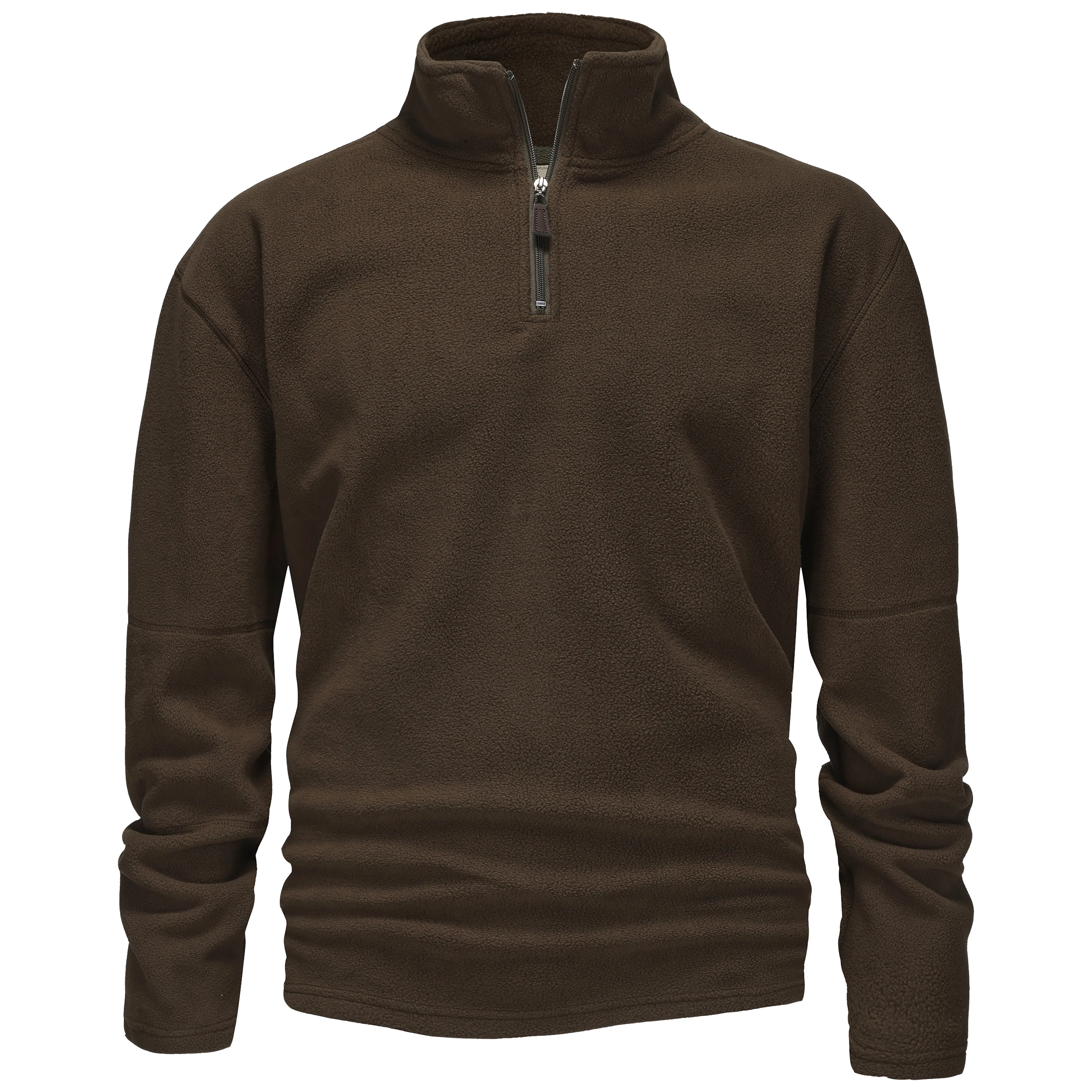 Mens 1/4 Zip Fleece Jumper - Black
