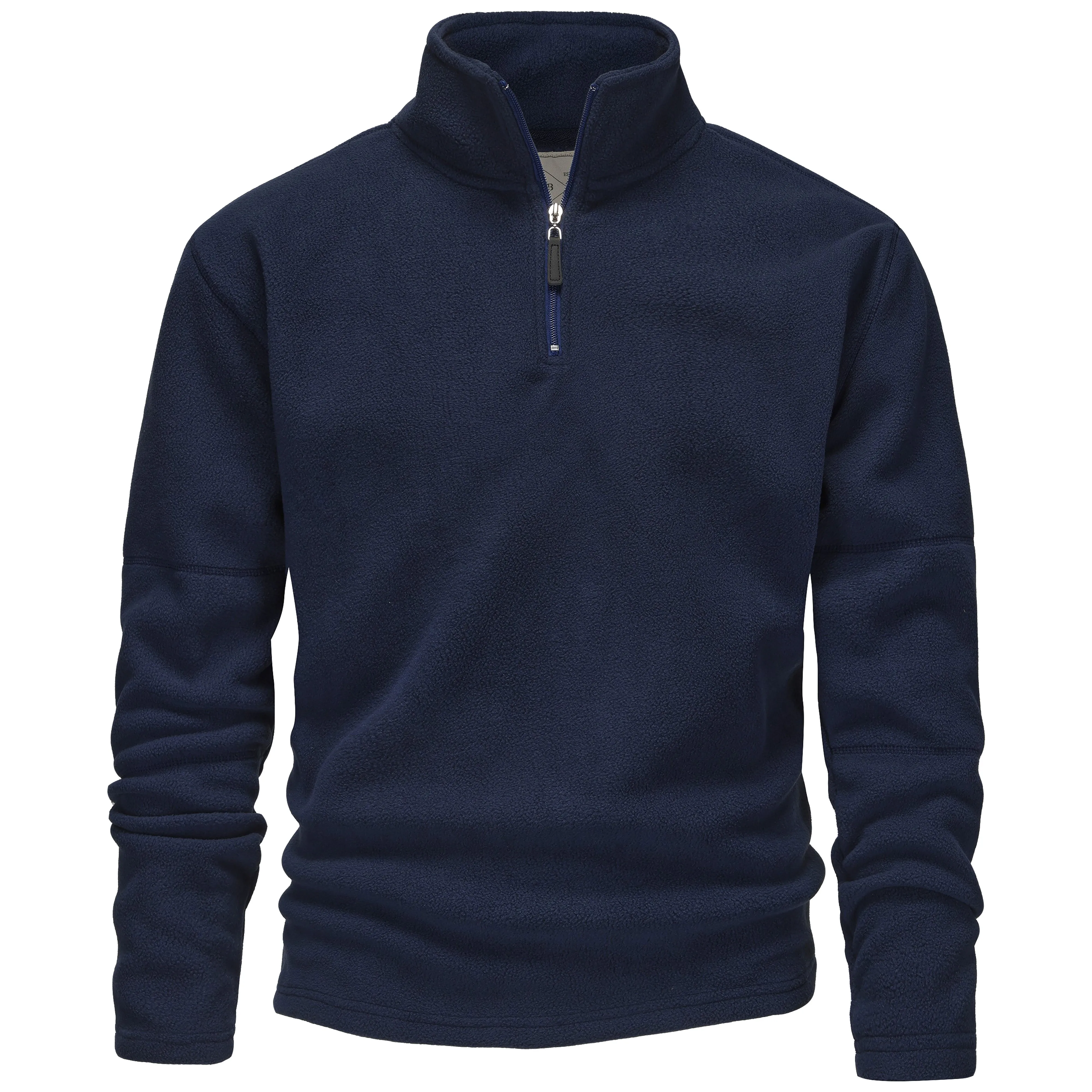 Mens 1/4 Zip Fleece Jumper - Black