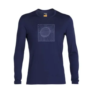 Mens 200 Oasis Long Sleeve Crewe Solar