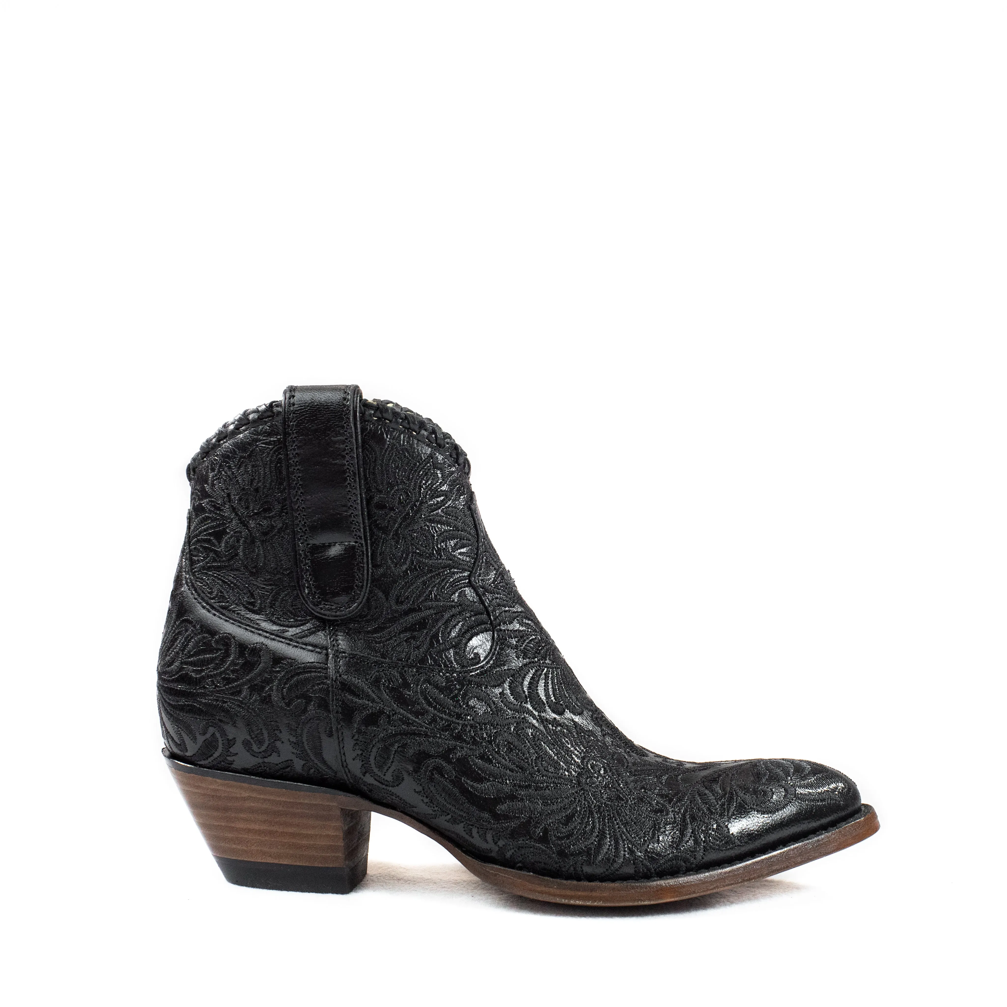 Mila - Almond Toe - Patent Black