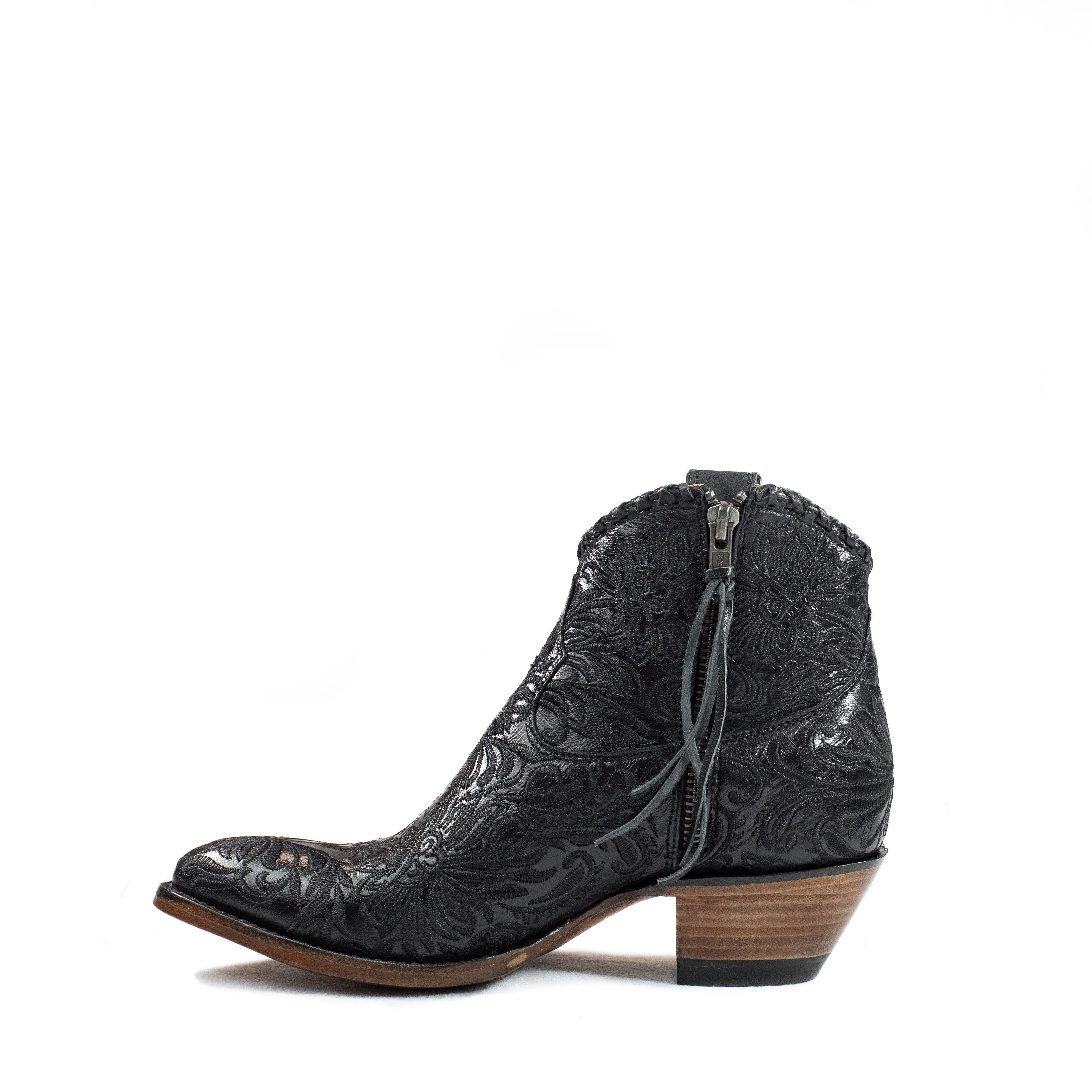 Mila - Almond Toe - Patent Black