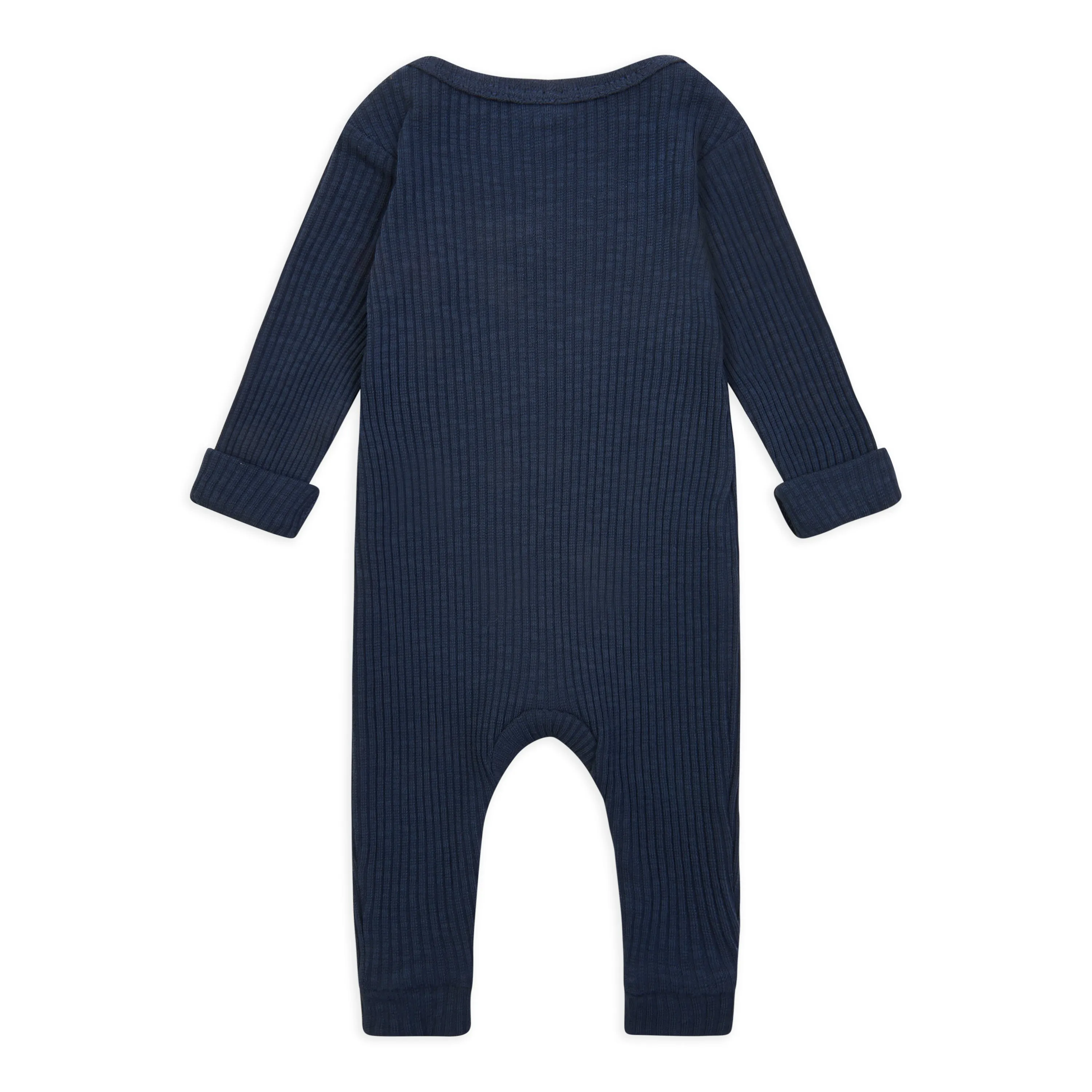 Milking It Cotton Rib Baby Onesie (Navy)