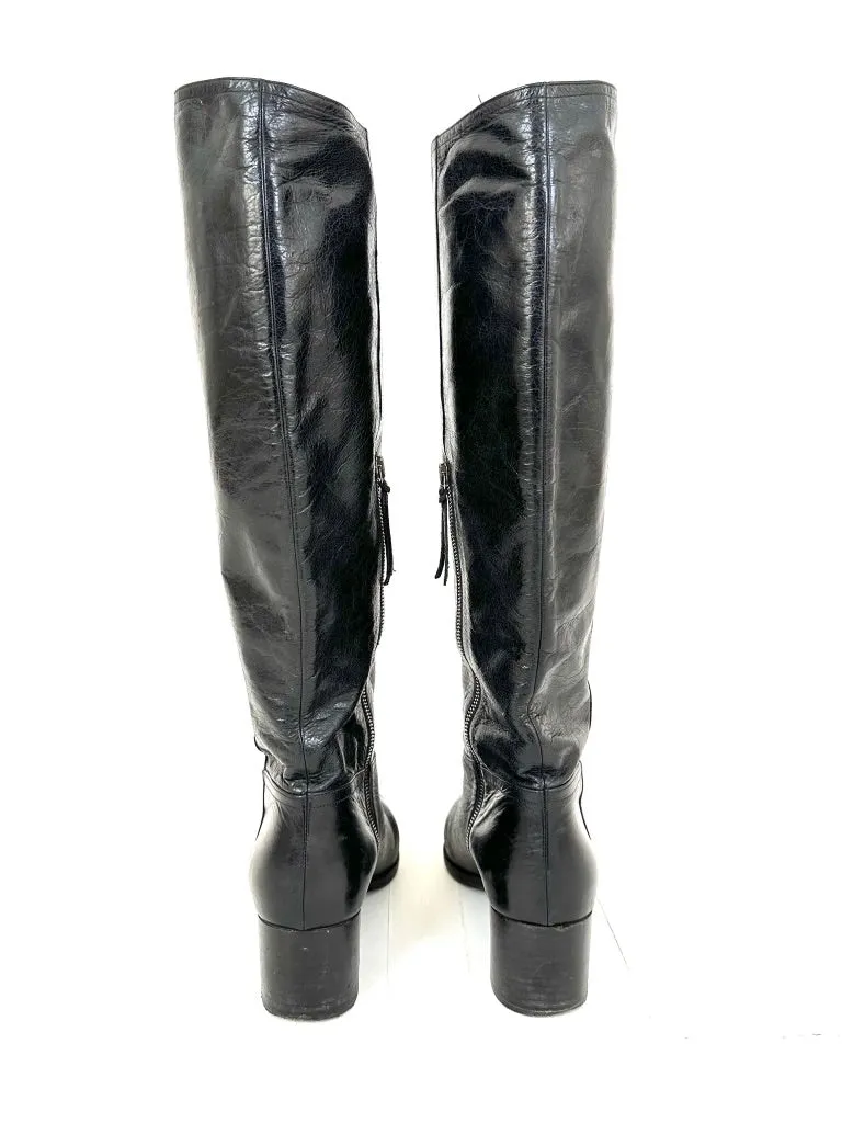 Miu Miu Leather Knee-High Boots