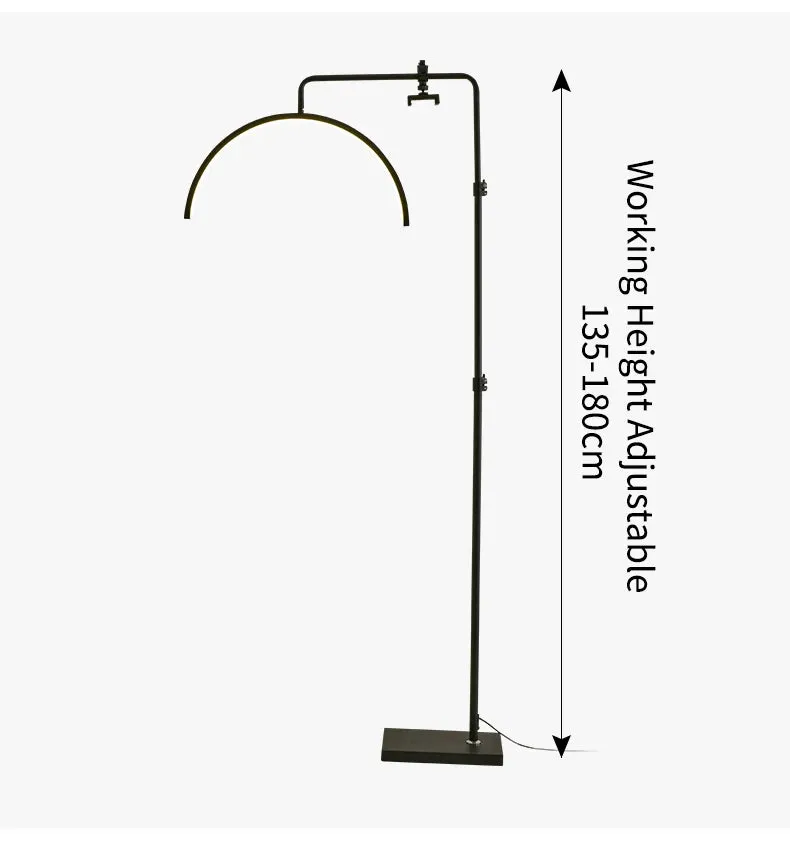 Modern 50W LED Moon Floor Lamp for Beauty Salons