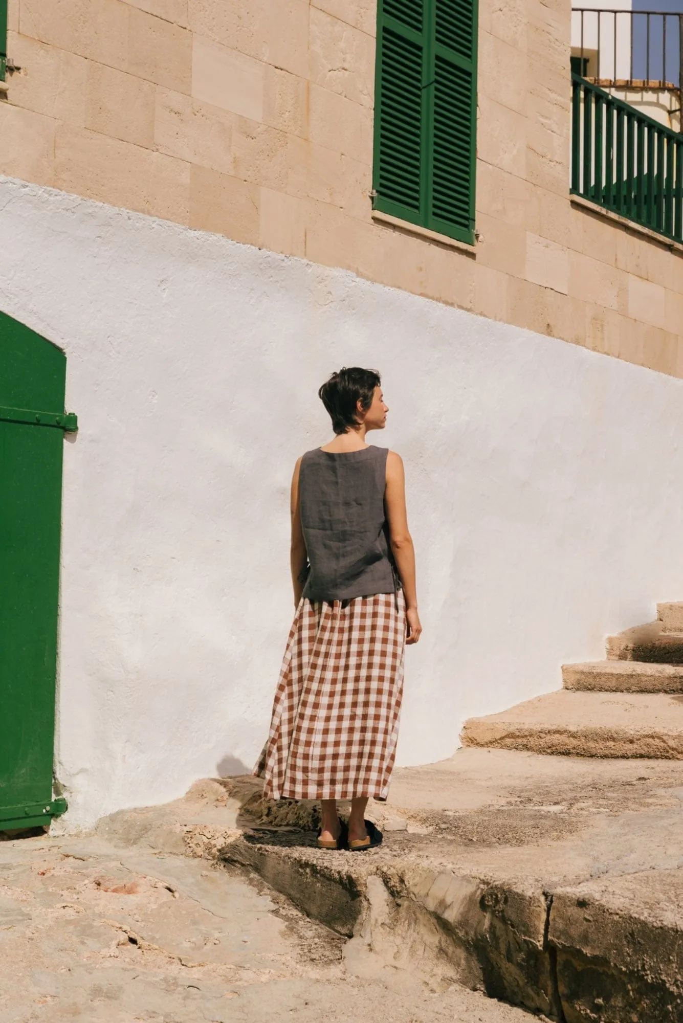 Mona Linen Long Skirt | Multiple Colours