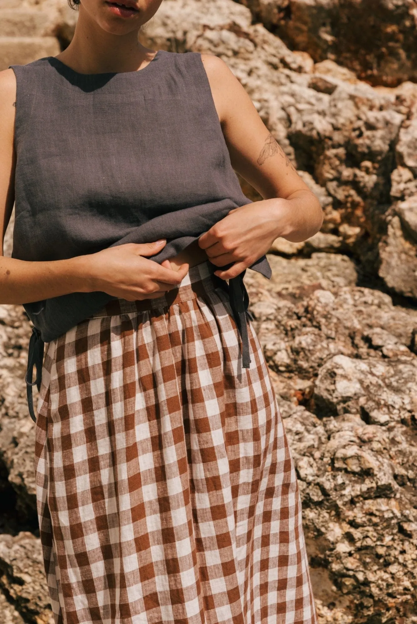 Mona Linen Long Skirt | Multiple Colours