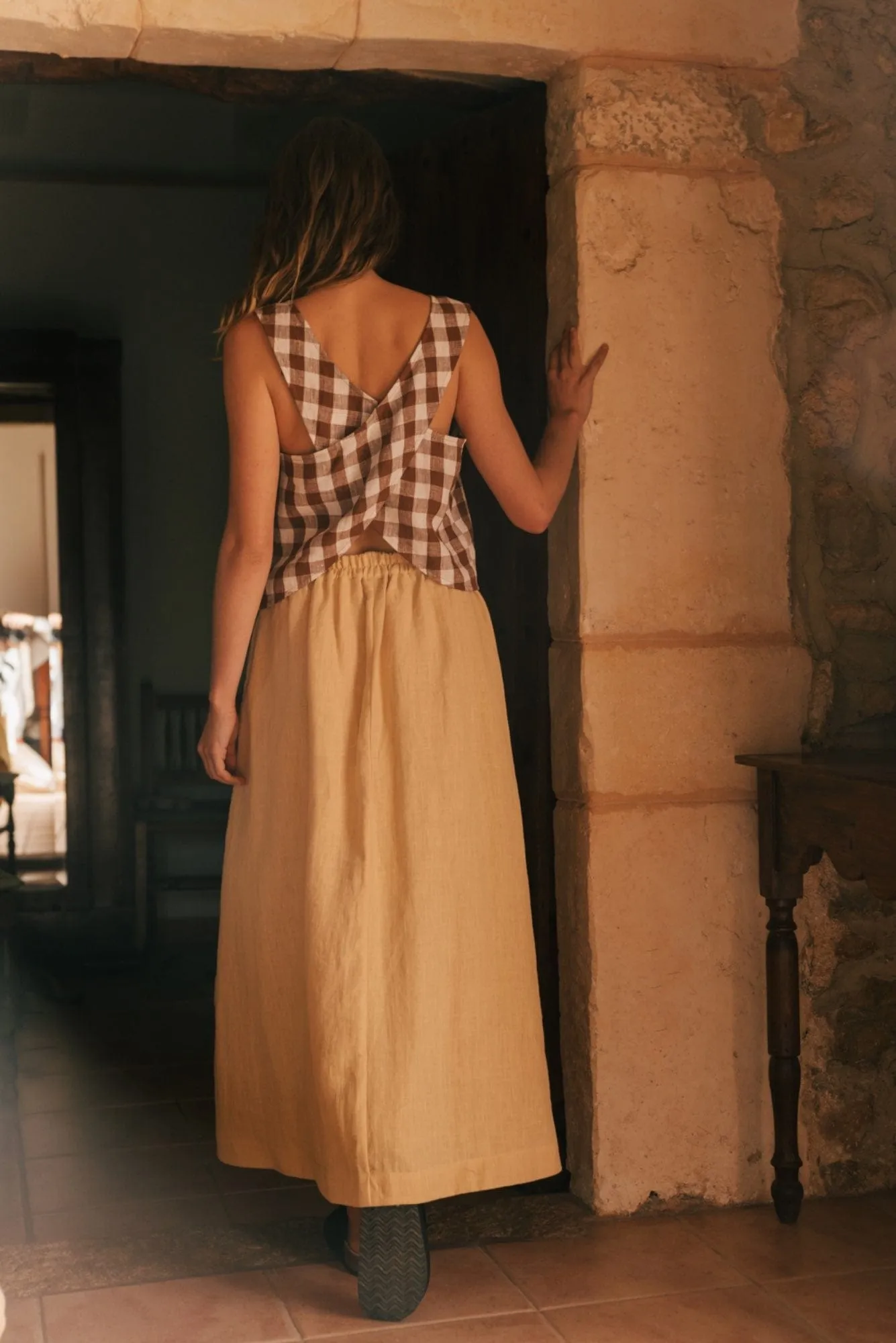 Mona Linen Long Skirt | Multiple Colours