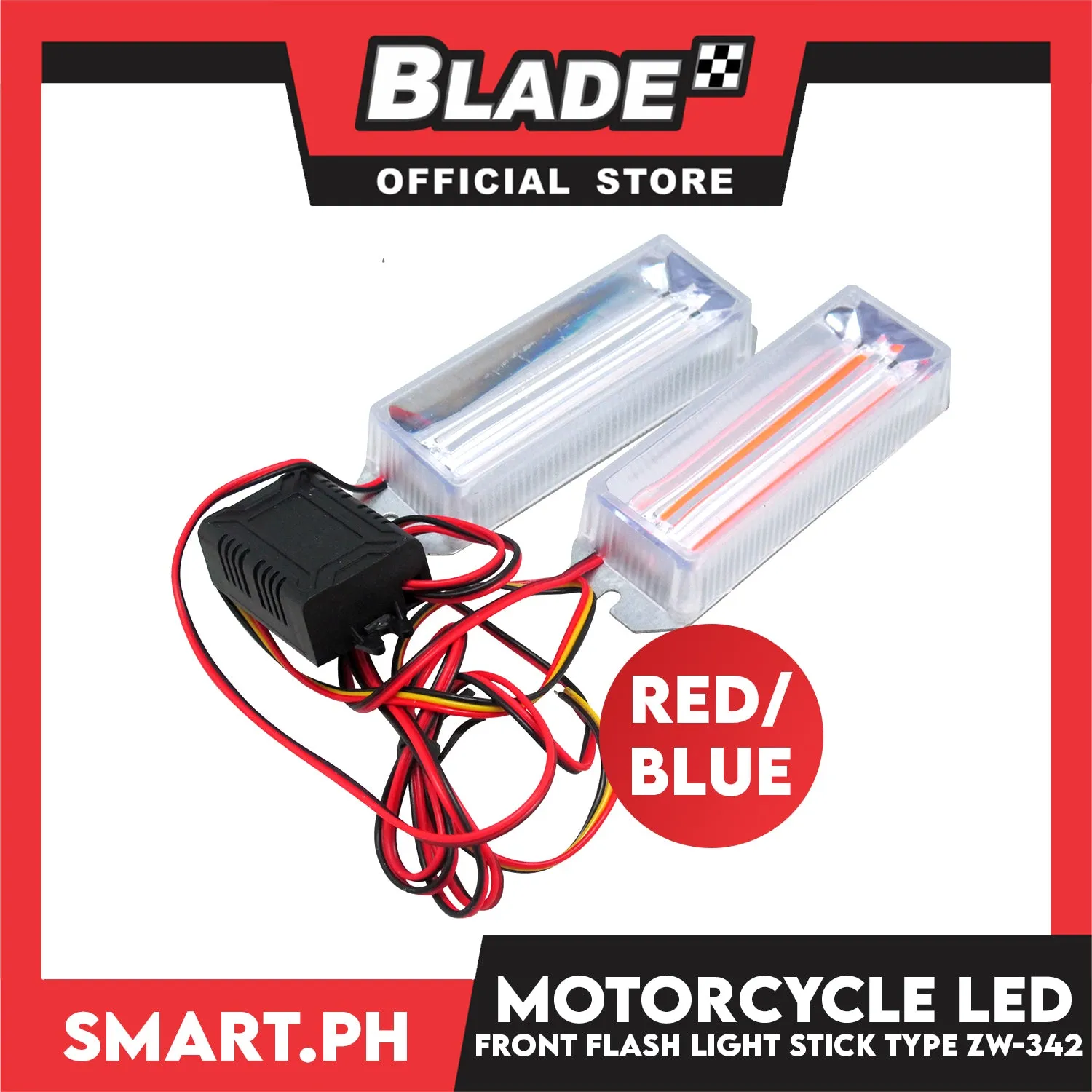 Motorcycle Led Opposite Flash Light ZW-342 (Orange/White)