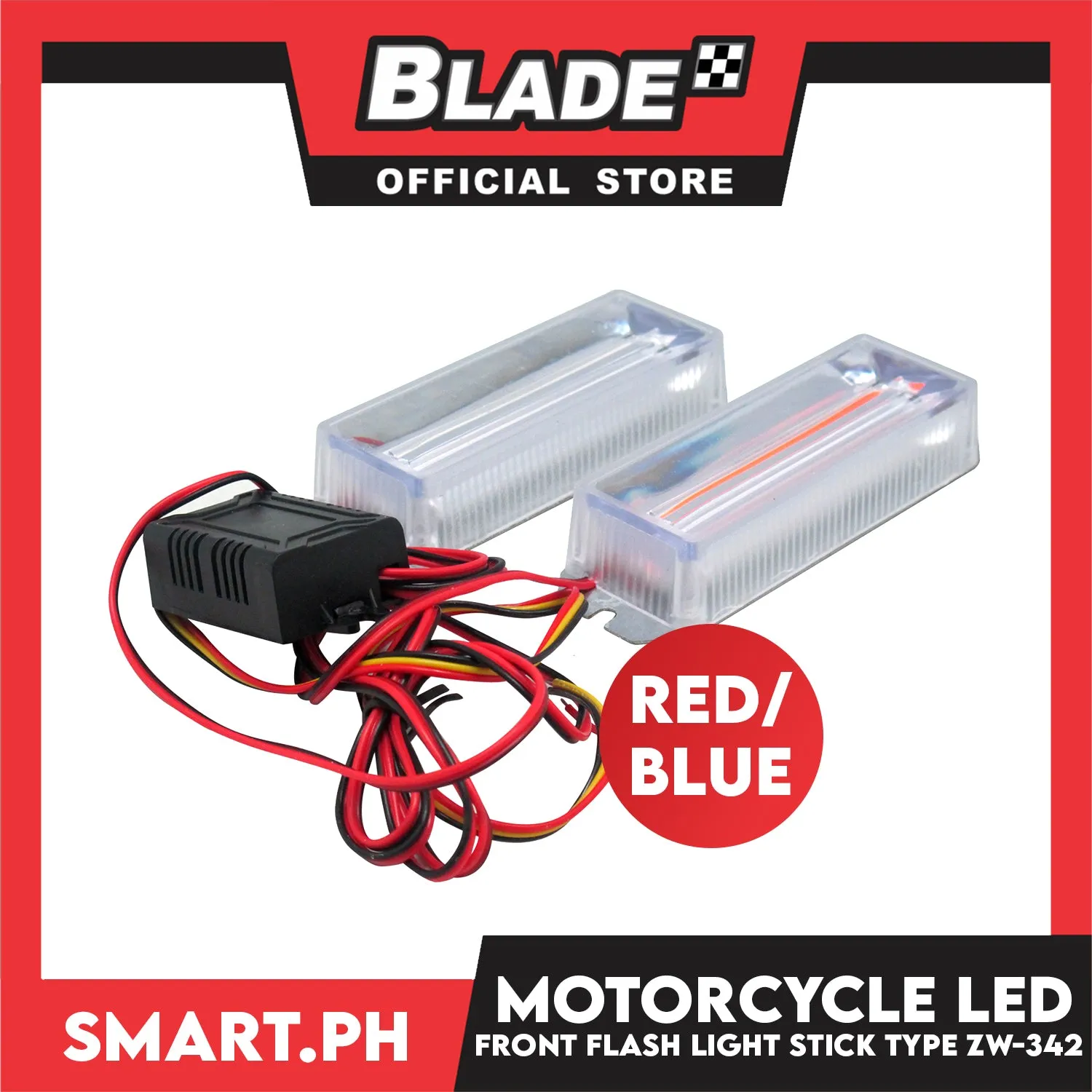 Motorcycle Led Opposite Flash Light ZW-342 (Orange/White)