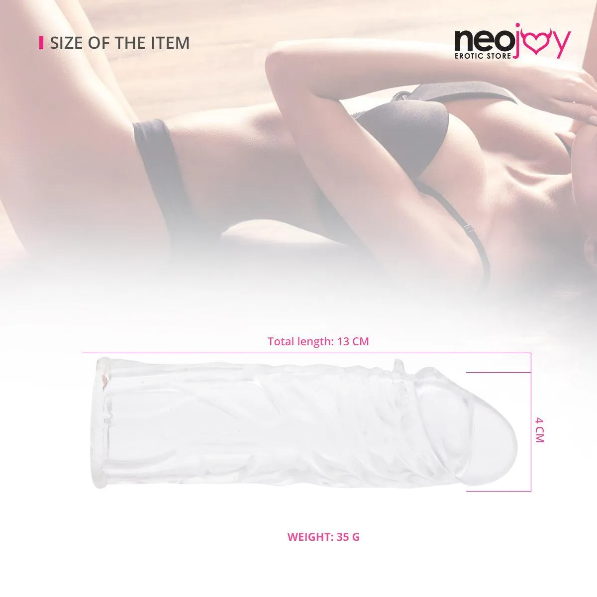 Neojoy Realistic Clear Penis Sleeve