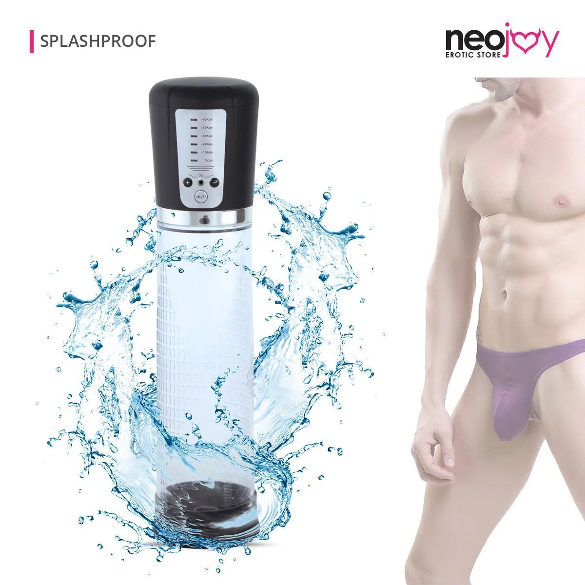 Neojoy Sexual Enhancer Male Penis Pump with USB
