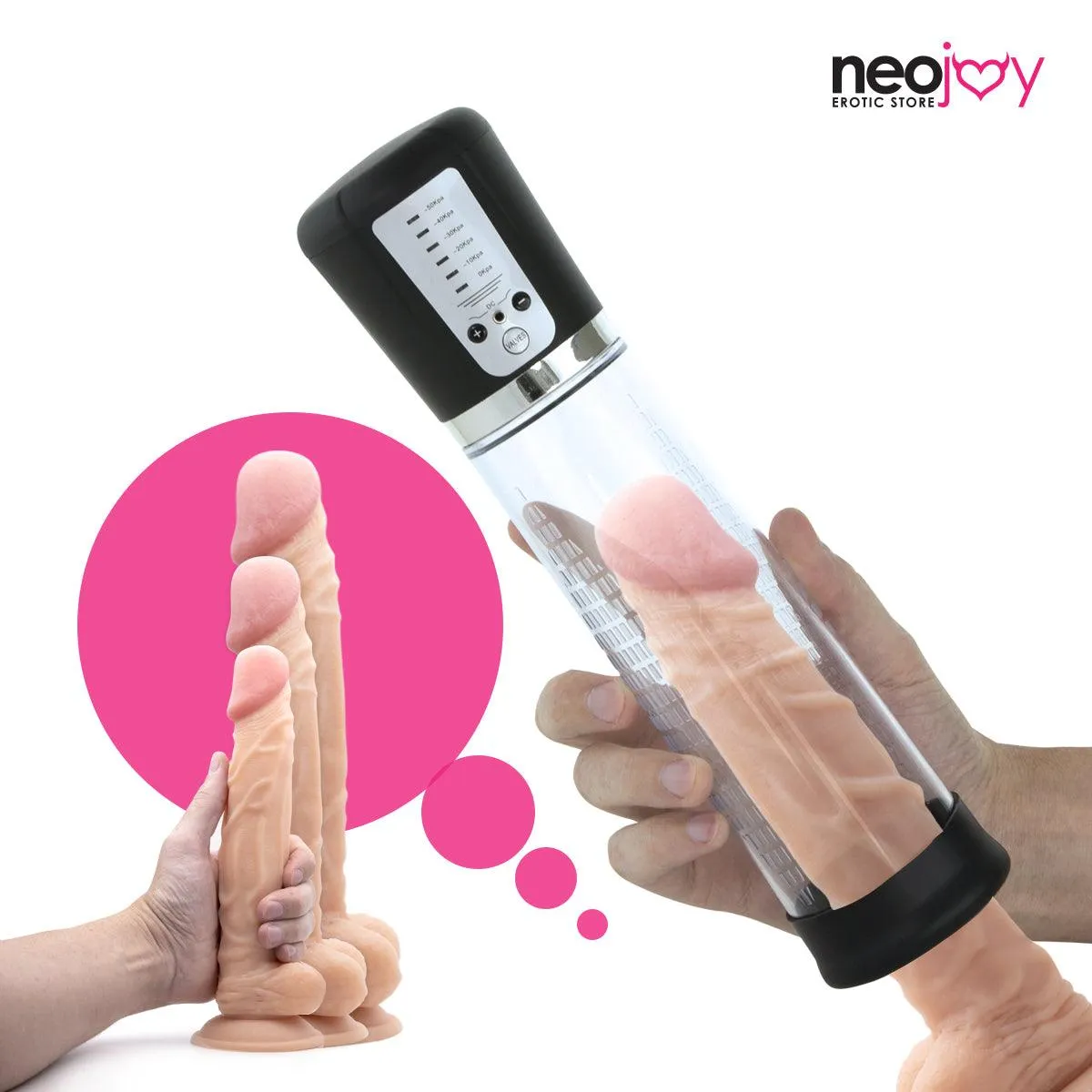 Neojoy Sexual Enhancer Male Penis Pump with USB