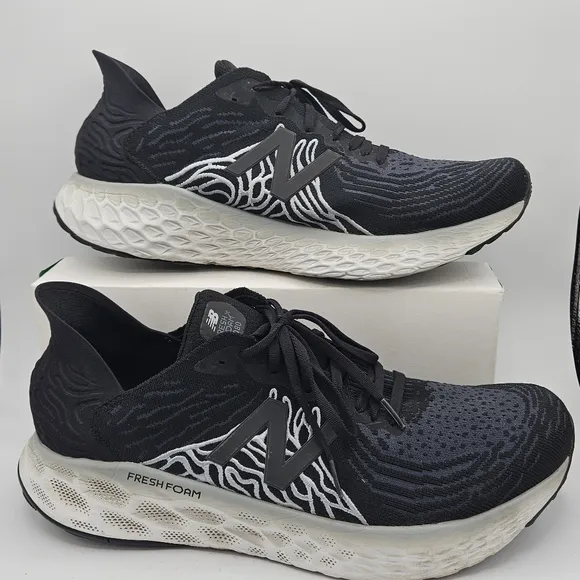 New Balance Mens Size 14 1080v10 Running Shoes in Black N3462*