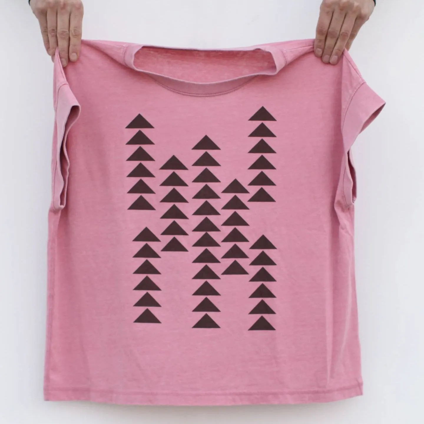 NEW! Geometric Desert Mountain Loose Fitting Boxy Tee in Mauve by Blackbird Supply Co.