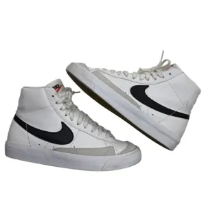 Nike Blazer Mid 77 Big Kid's White Black Youth Shoes DA4086-100 US Size 5Y