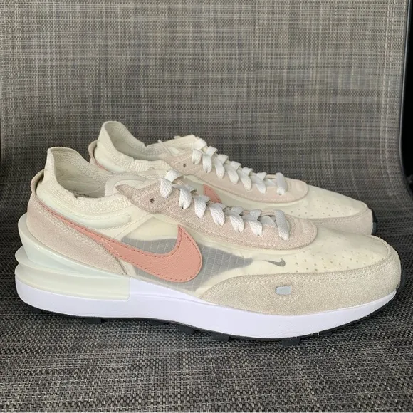 Nike Women’s Waffle One 'Sail Rose Whisper' DN4696-102 Running Shoes Size 6.5