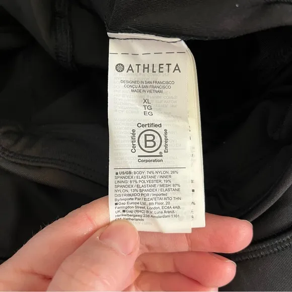 NWT Athleta Fairway High Rise Golf Skort 18&quot; In Black~ Women's Size XL