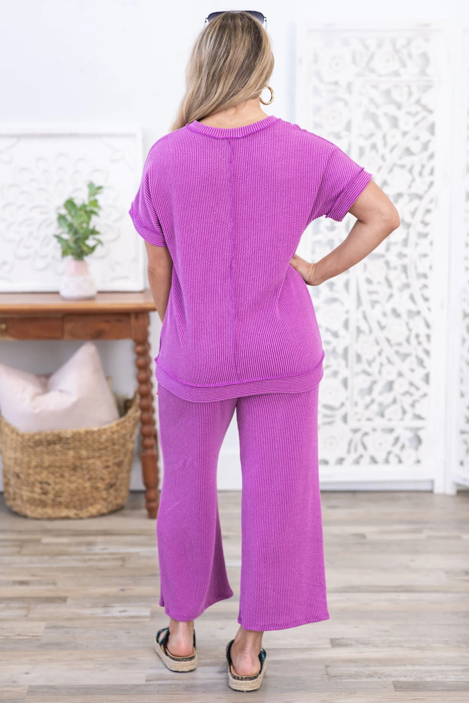 Orchid Cozy Ribbed Set