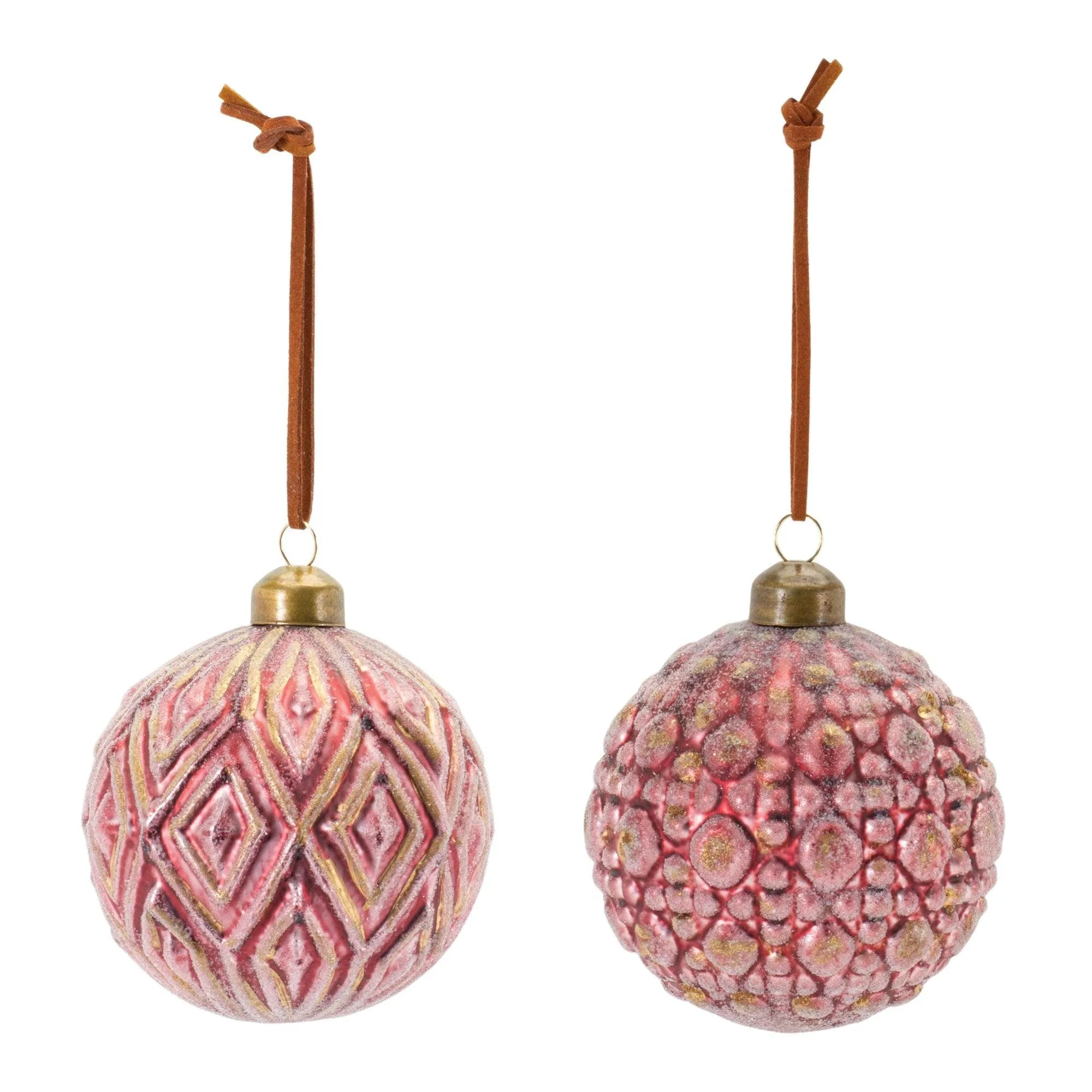 Ornate Glass Ball Ornament (Set of 12)
