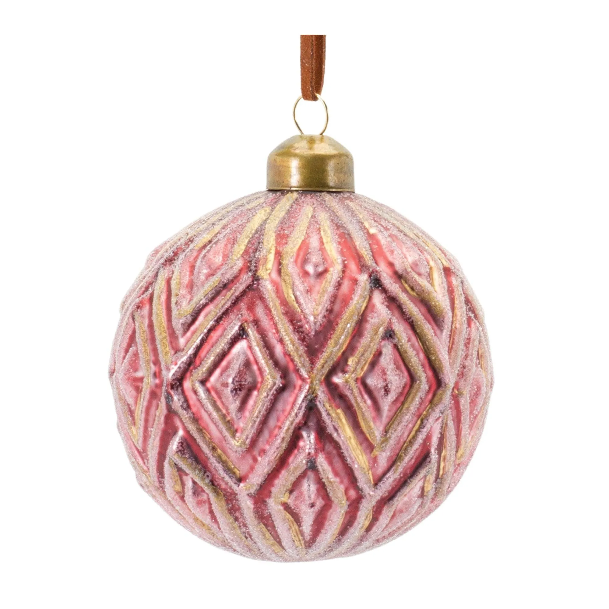 Ornate Glass Ball Ornament (Set of 12)