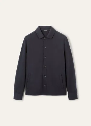 Overshirt van katoen, zijde en cashmere