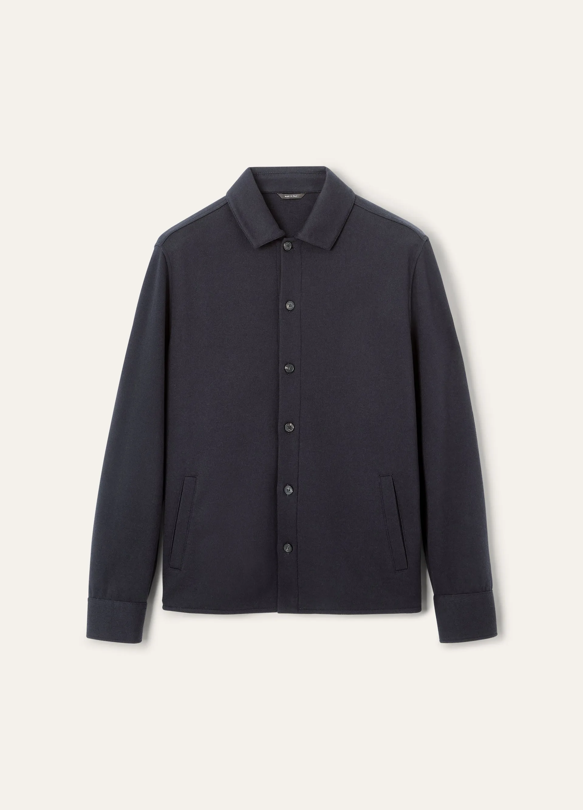 Overshirt van katoen, zijde en cashmere