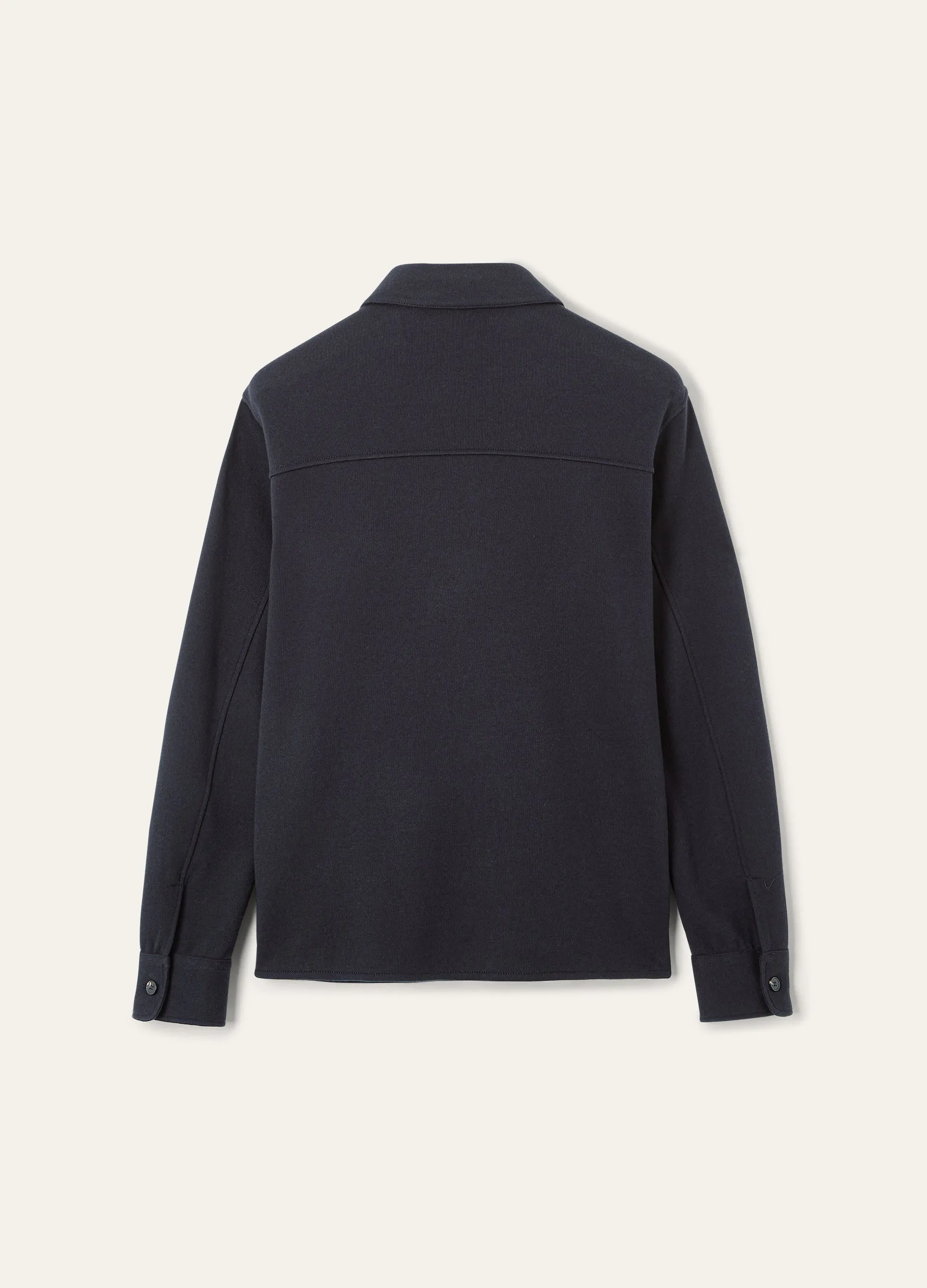 Overshirt van katoen, zijde en cashmere