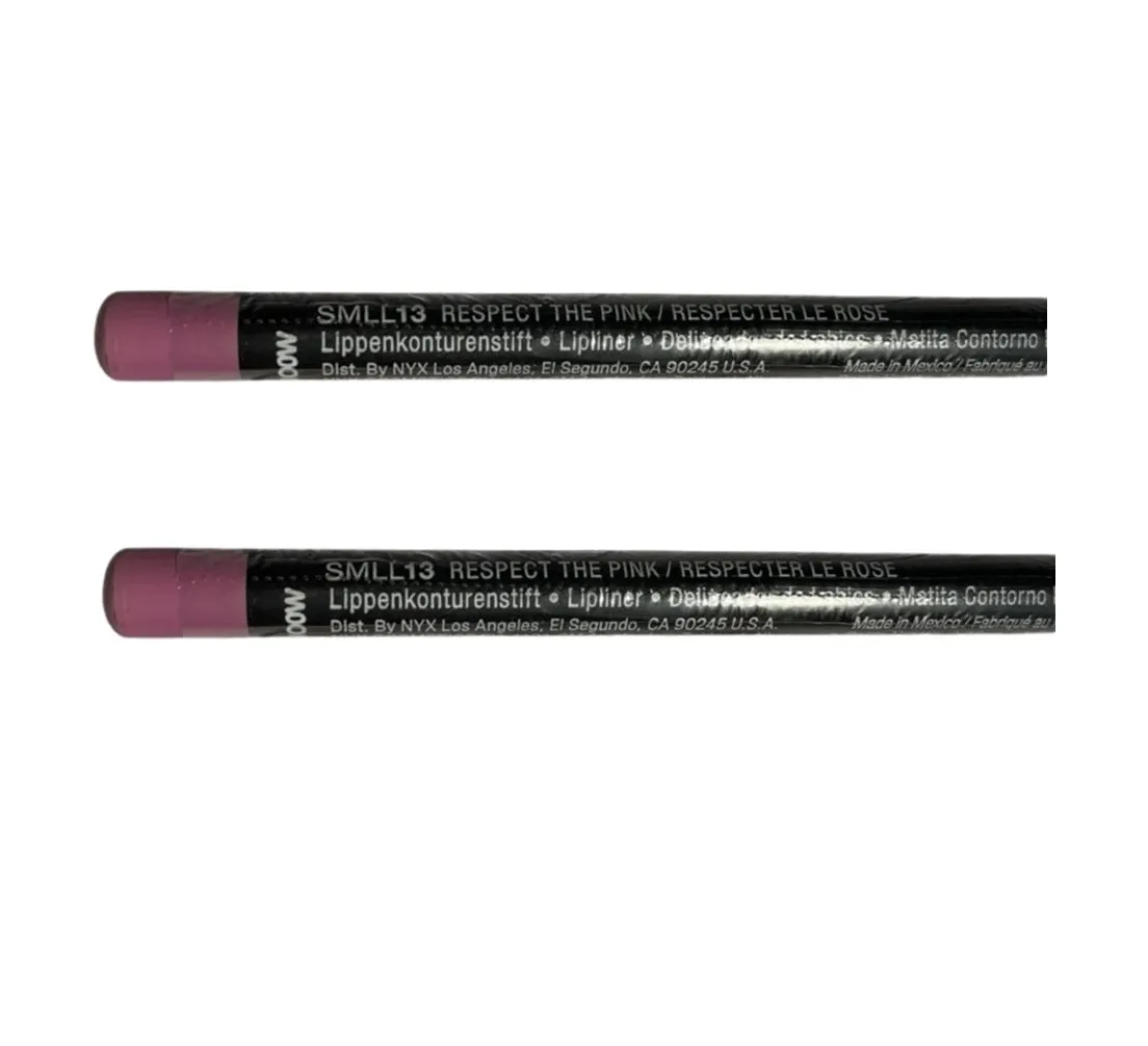 Pack of 2 NYX Suede Matte Lip Liner, Respect The Pink SMLL13