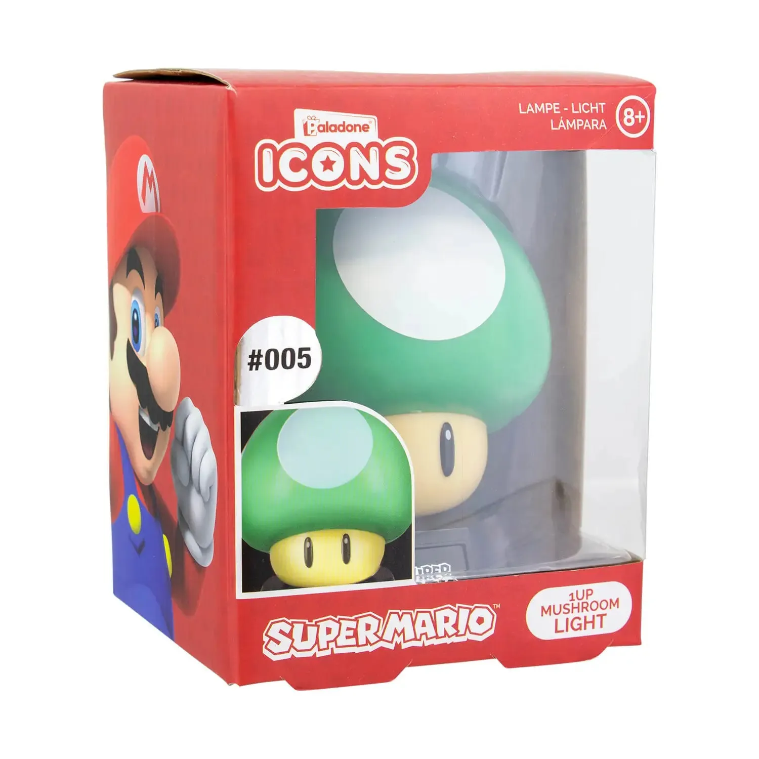 Paladone Super Mario 1UP Mushroom Icon Light (#005)