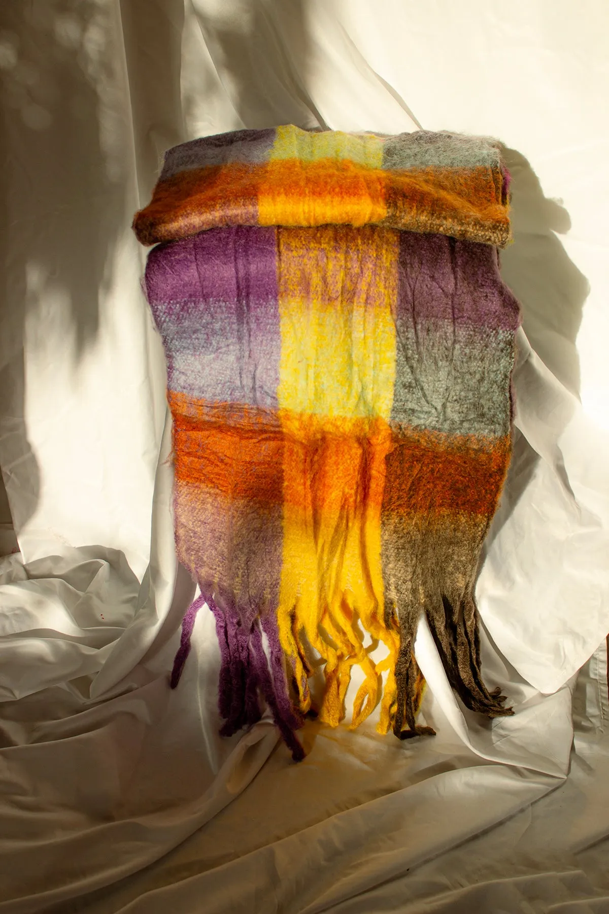 Plaid Warm Wrap Scarf