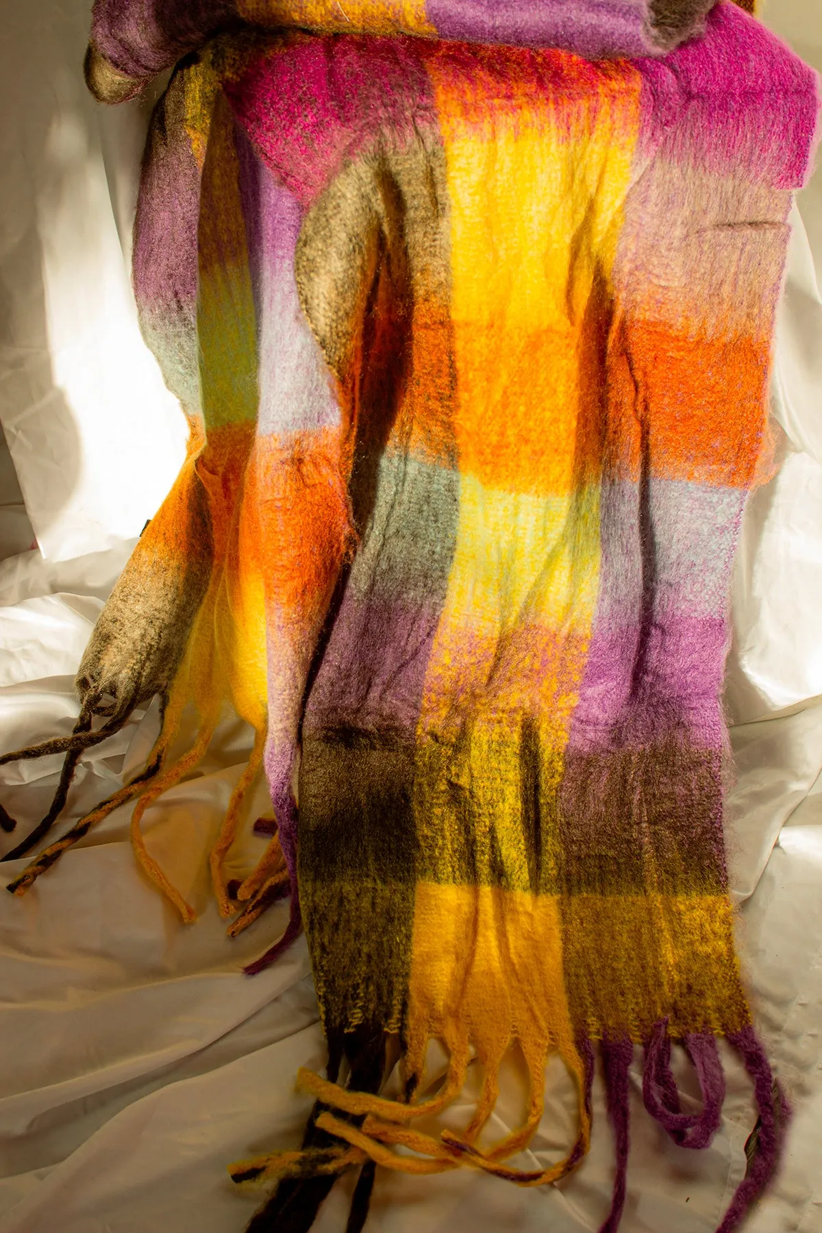 Plaid Warm Wrap Scarf