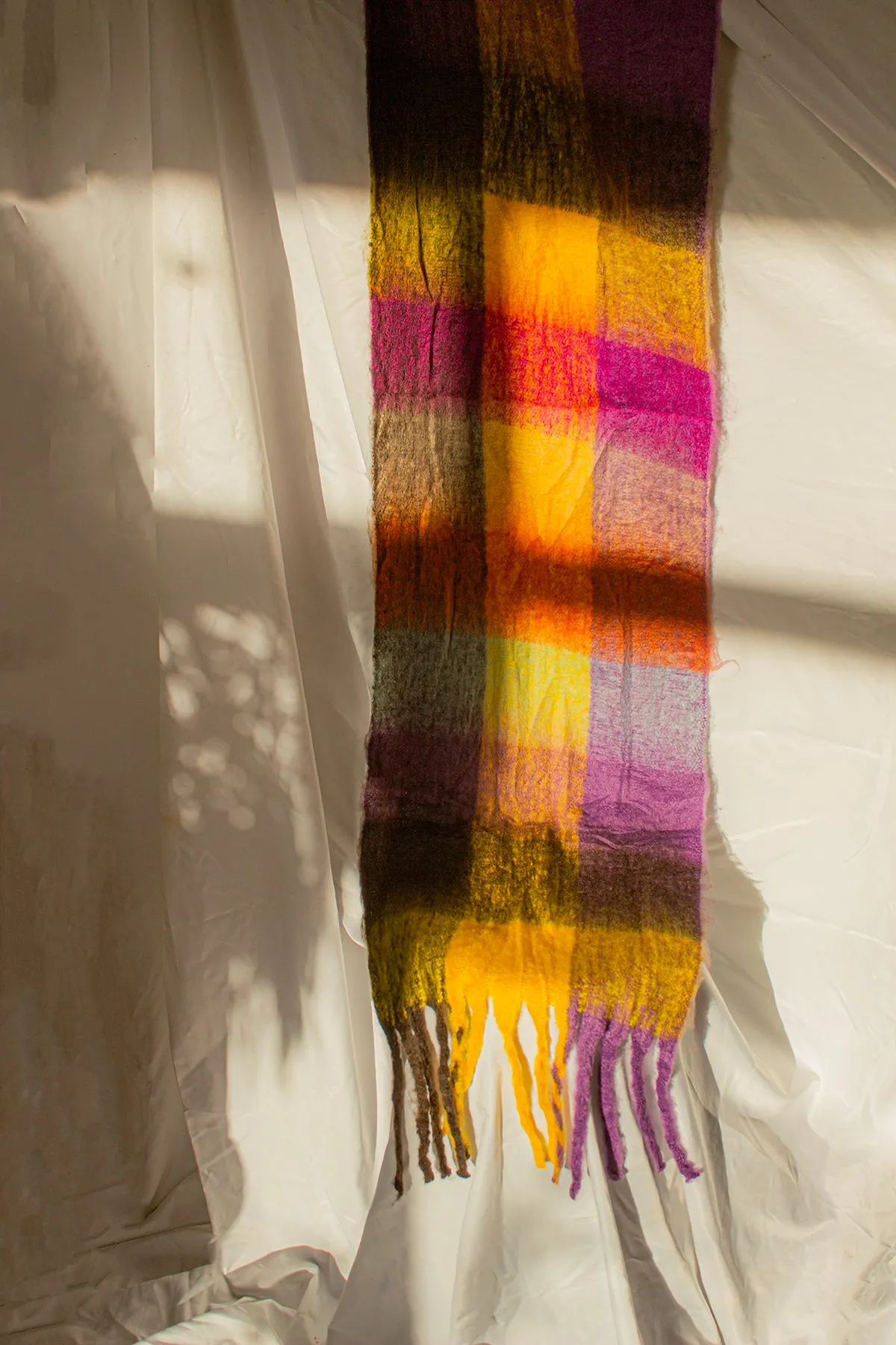 Plaid Warm Wrap Scarf