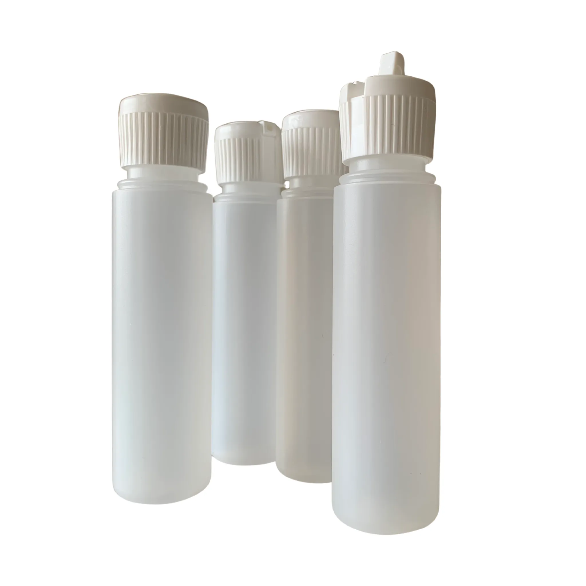 Plastic Bottle - White Translucent - With Flip Spout - 40 ml (1.25 oz.)