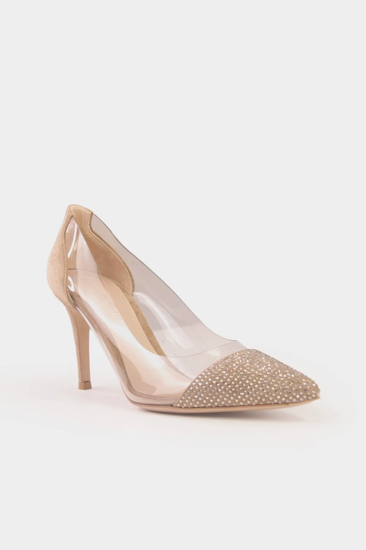 Plexi Glitz Pump 85 in Camel