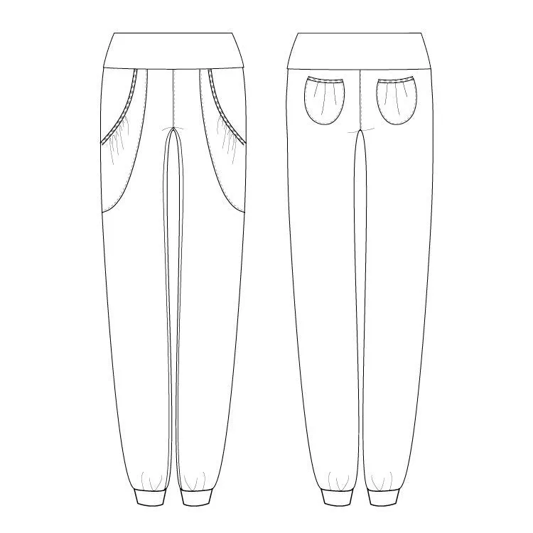 PM56011 - Mirella Mapelle Harem Womens Pant