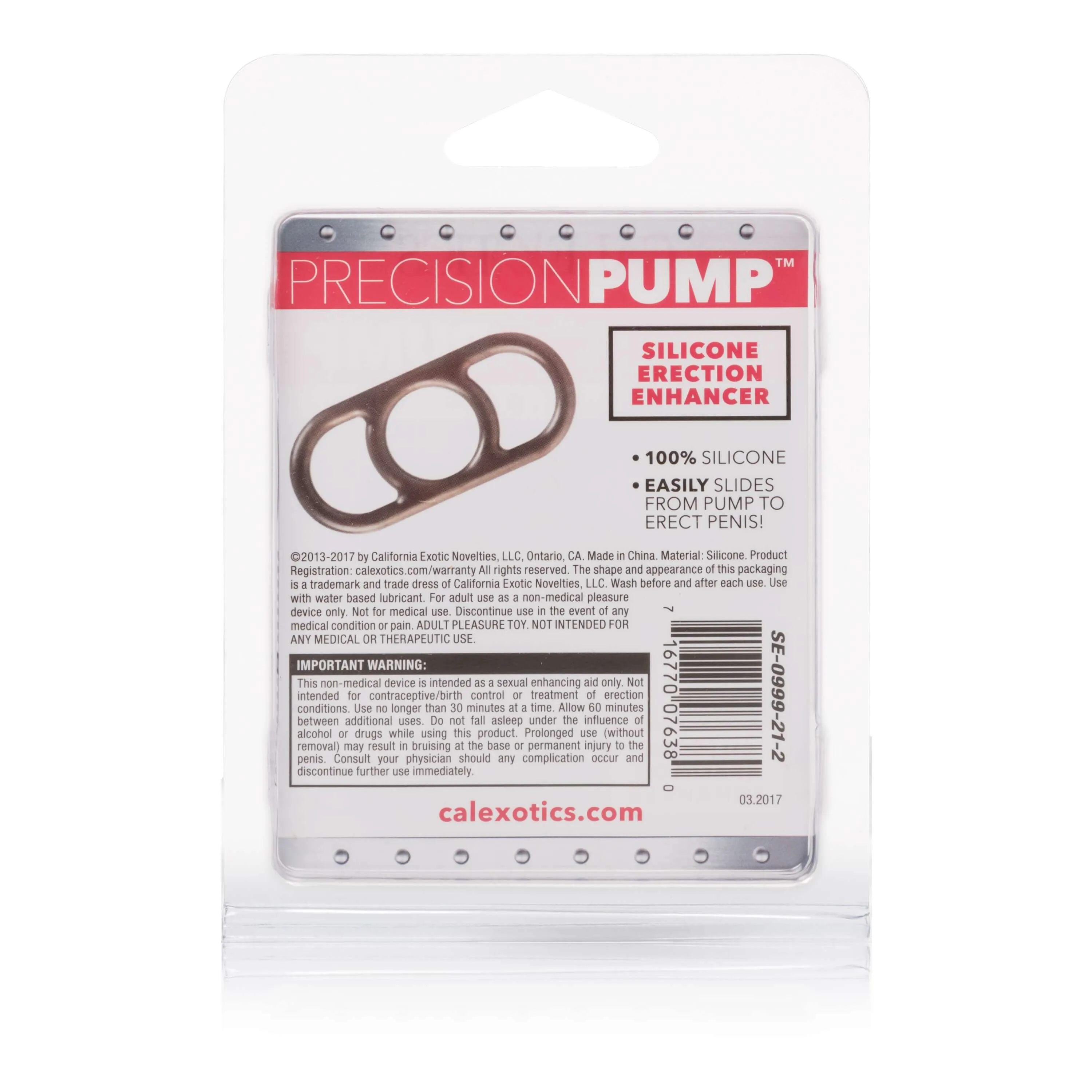 Precision Pump Silicone Erection Enhancer - Smoke