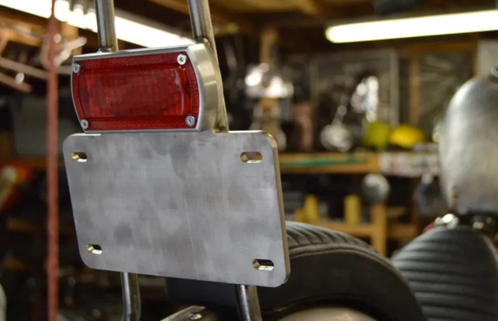 Prism Supply Box Chopper Tail Light - Brushed