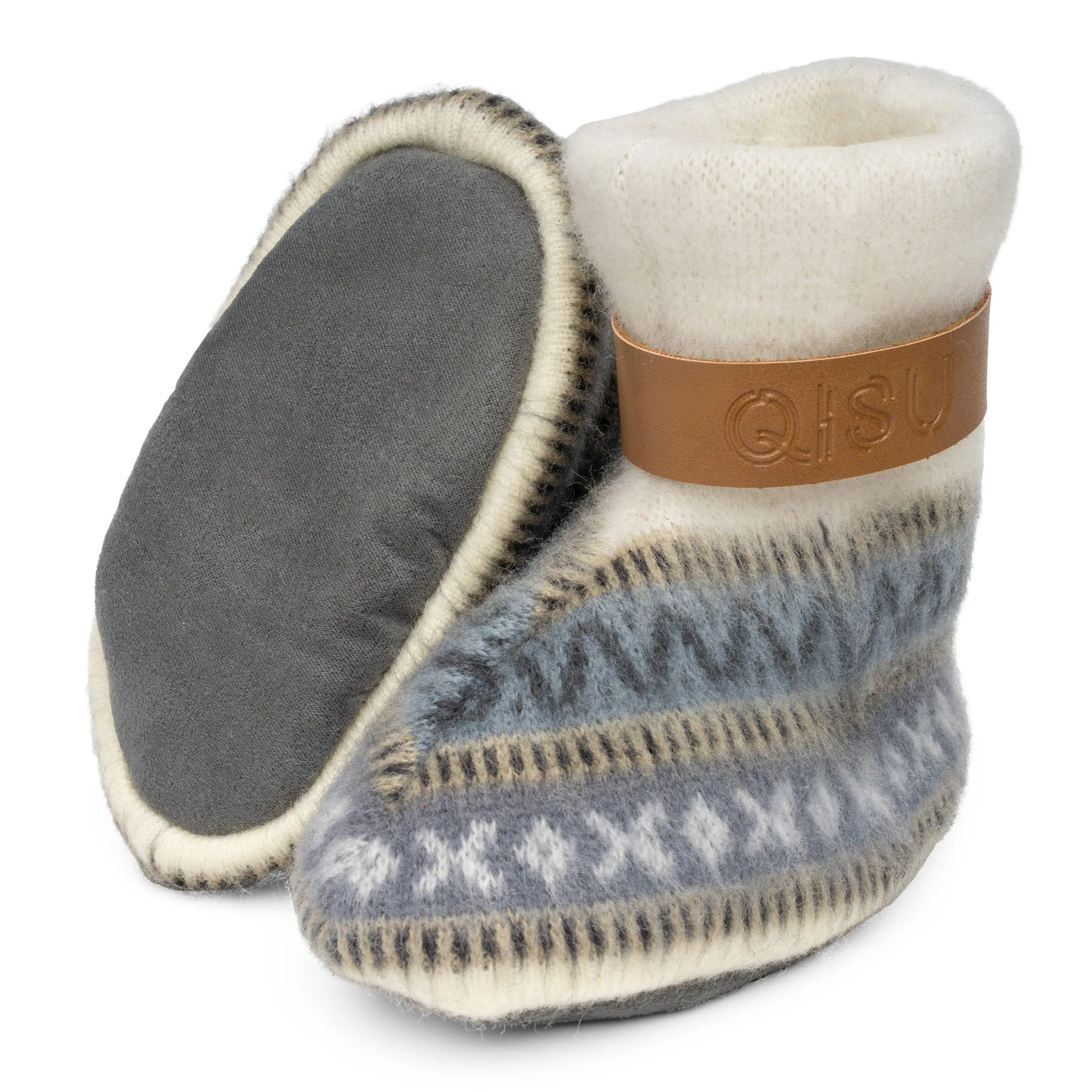 QISU Baby Booties – Snow Mountains | A White Christmas Essential