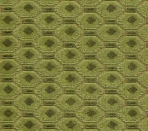 Quadrille Woven Fabric: La Coupole - Vieux Vert
