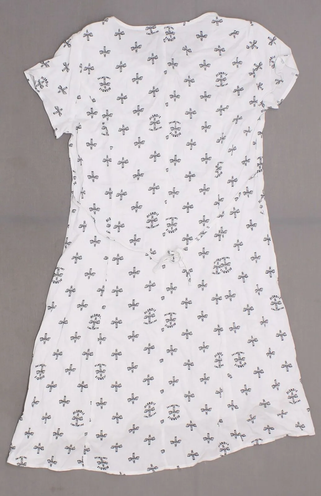 Rock by Junk Food Women's High Low Button Front Blondie Camp Funtime Dress