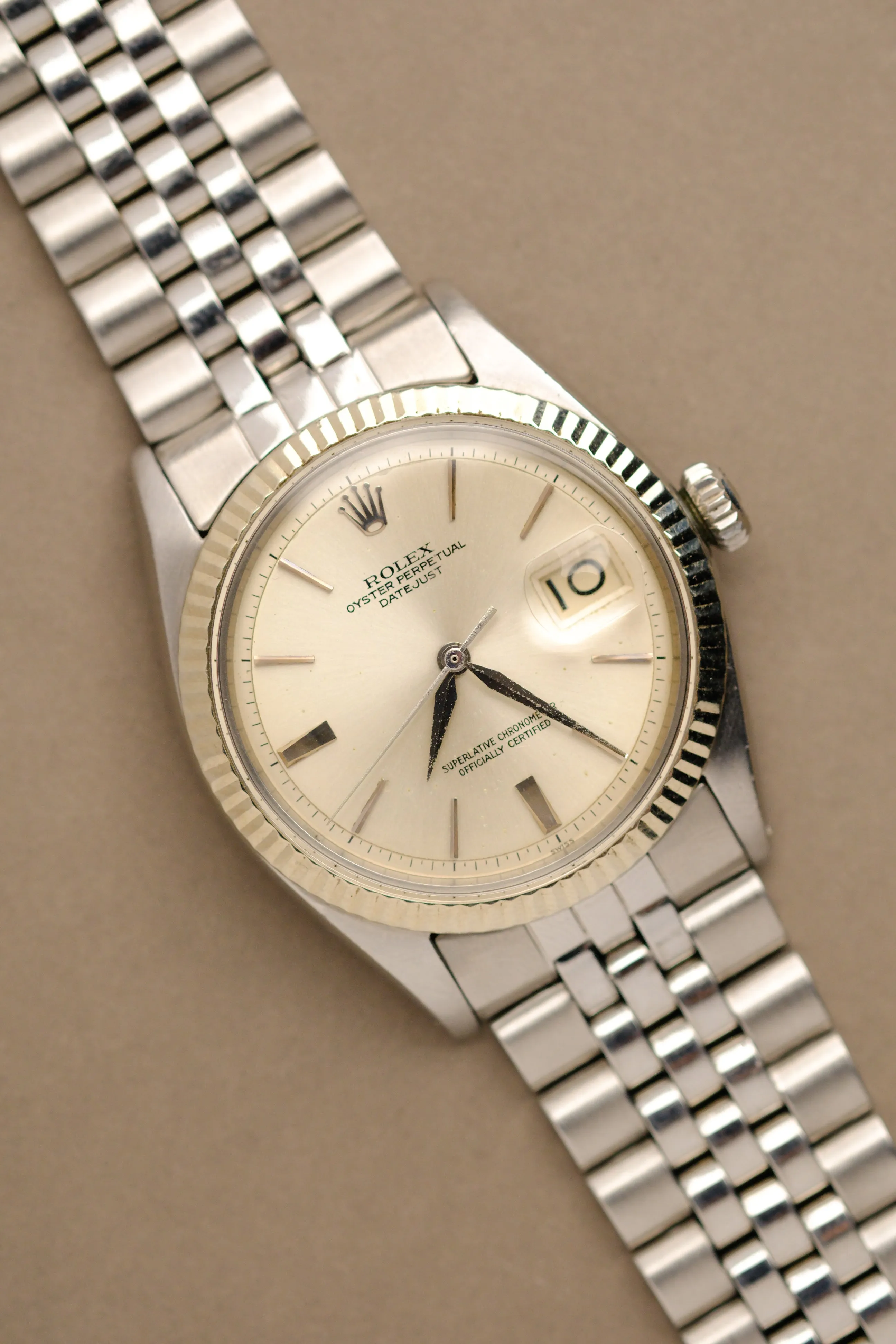 Rolex Datejust 1601 'Swiss Only' No-Lume Doorstop Dial - 1964