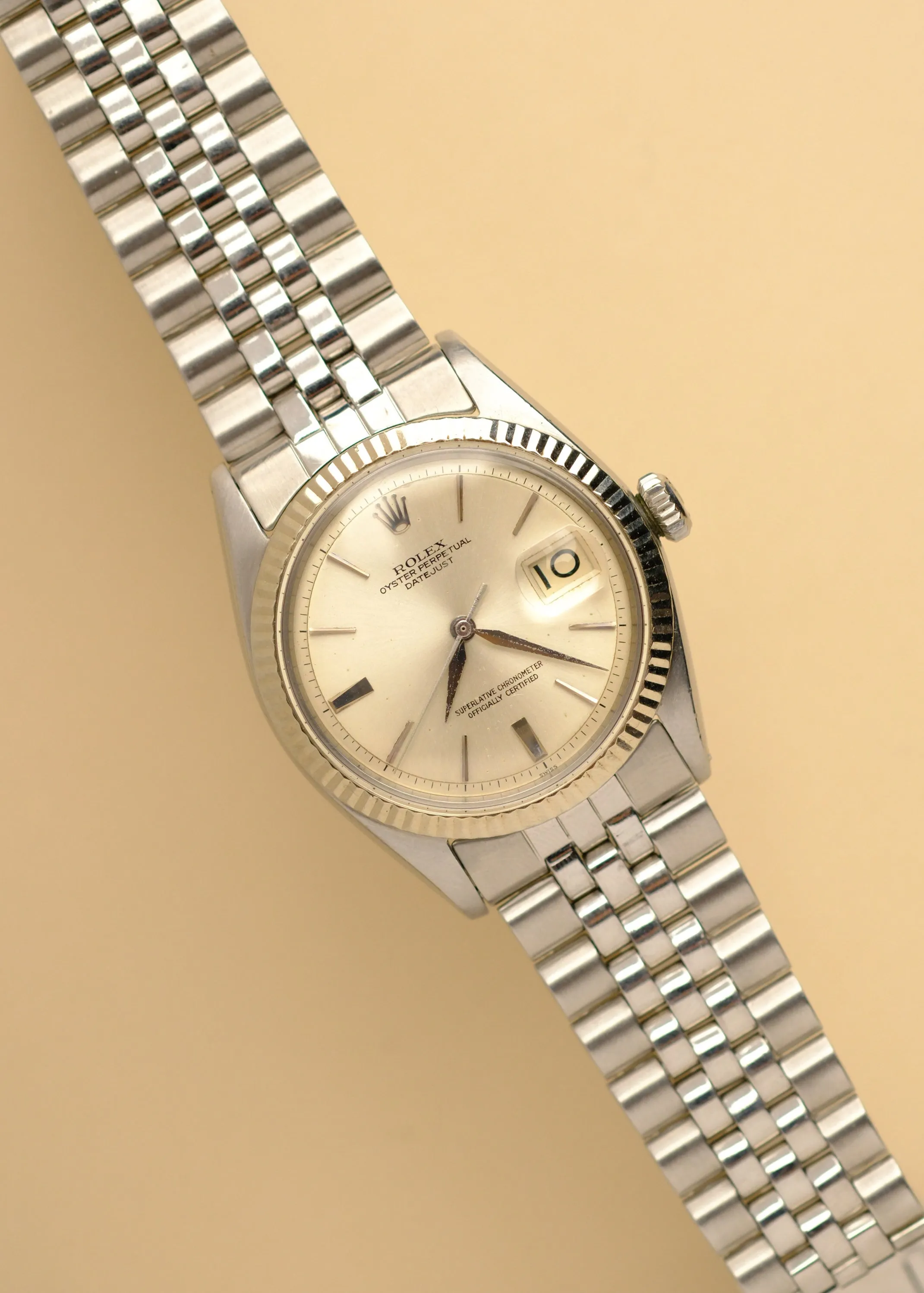 Rolex Datejust 1601 'Swiss Only' No-Lume Doorstop Dial - 1964