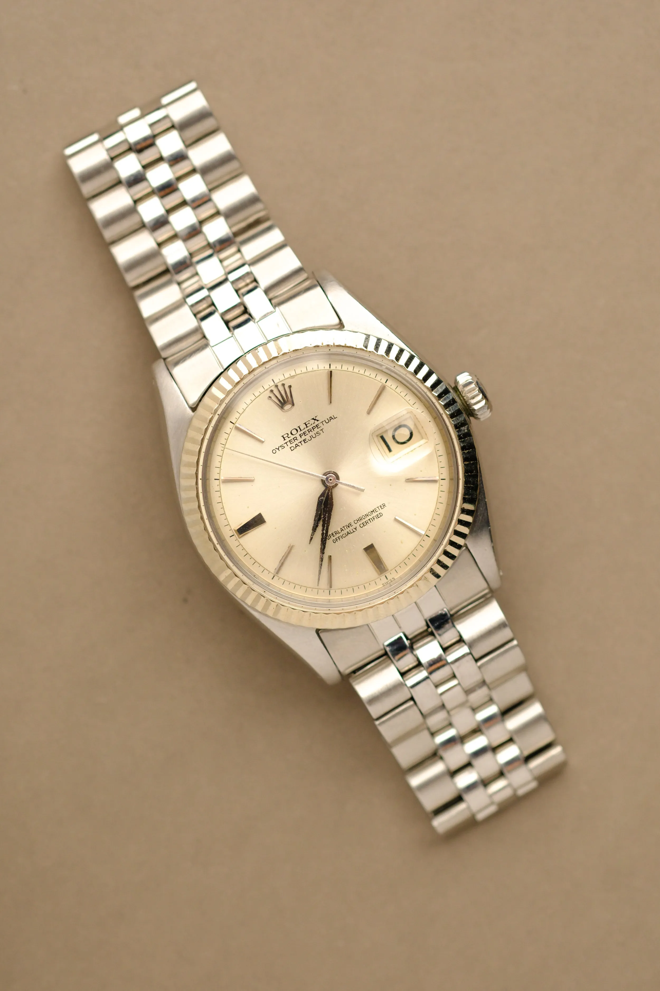 Rolex Datejust 1601 'Swiss Only' No-Lume Doorstop Dial - 1964