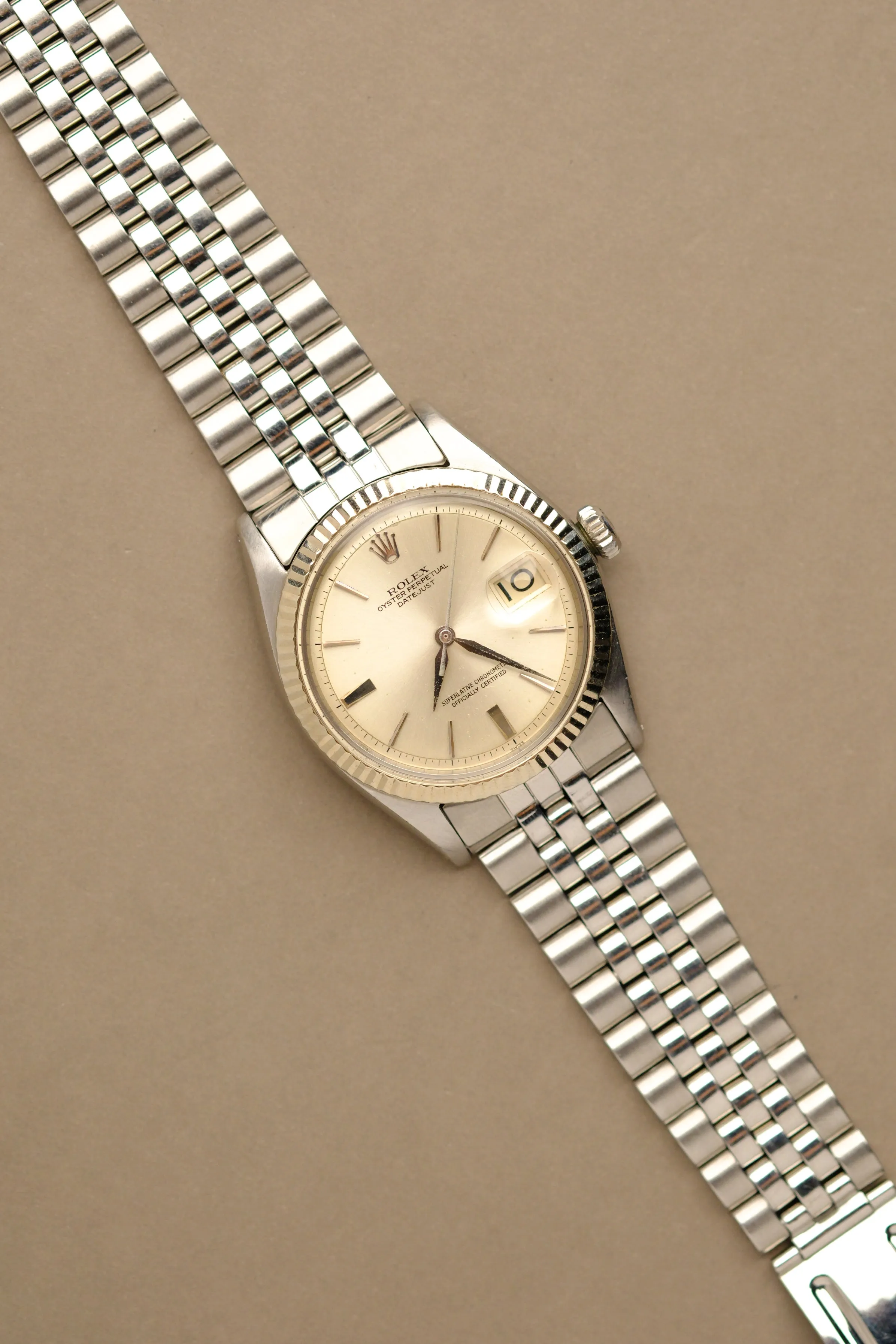 Rolex Datejust 1601 'Swiss Only' No-Lume Doorstop Dial - 1964